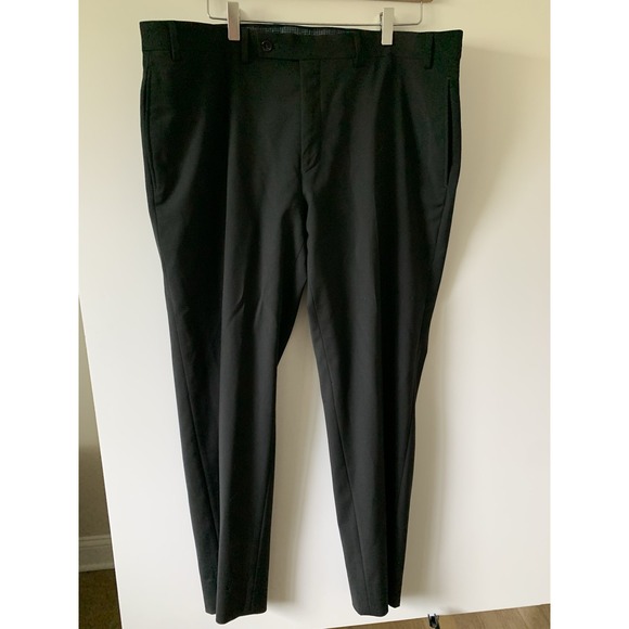 Lauren Ralph Lauren High Performance Wool Dress Pants Mens 38x30 Black Stretch - Picture 2 of 9